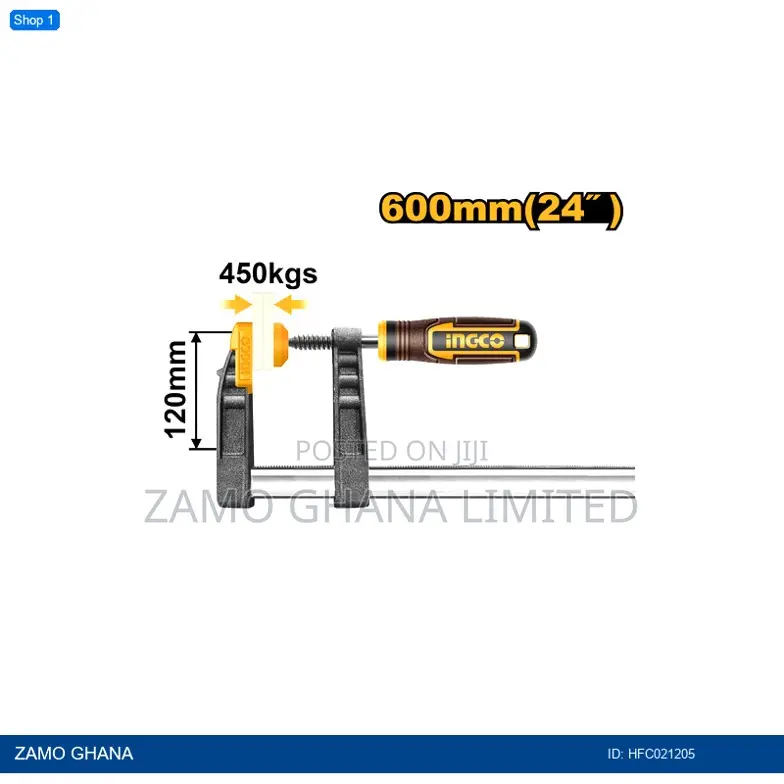 F Clamp With Plastic - Hfc021205