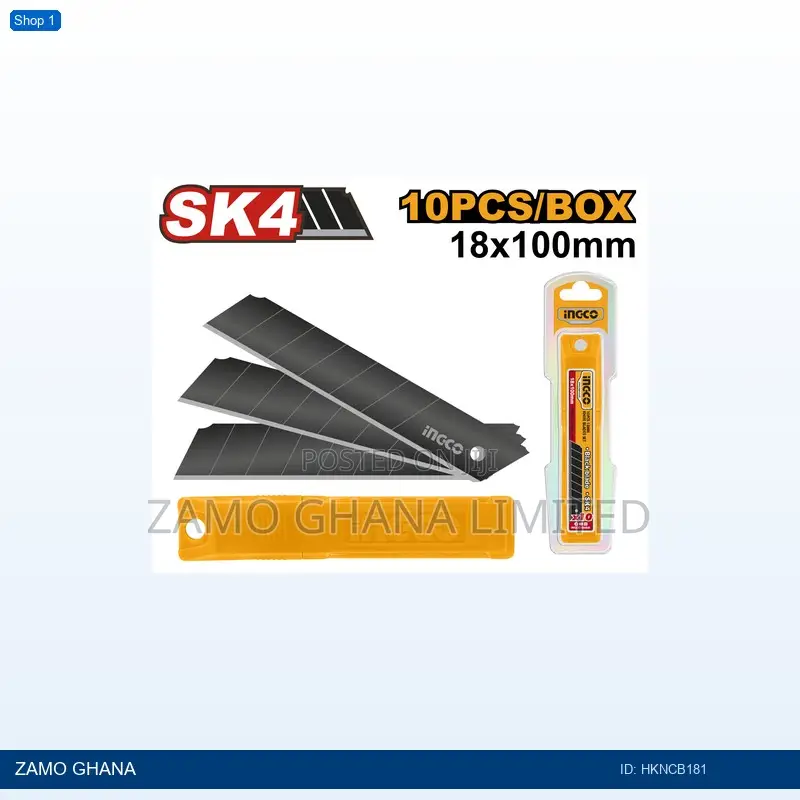10 PCS 18mm Knife Blades - Hkncb181