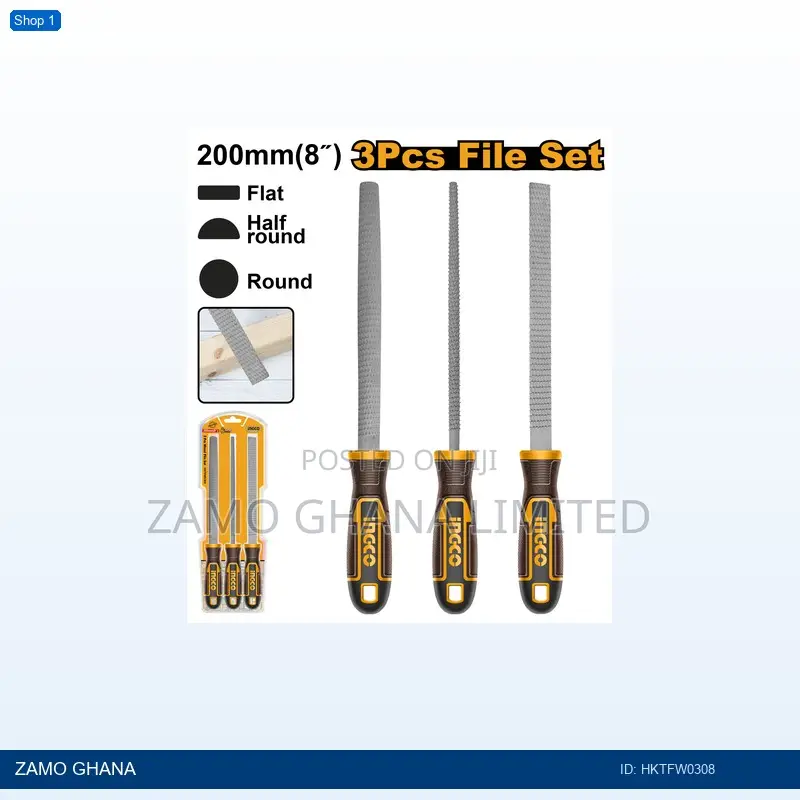 3 PCS Wood File - Hktfw0308