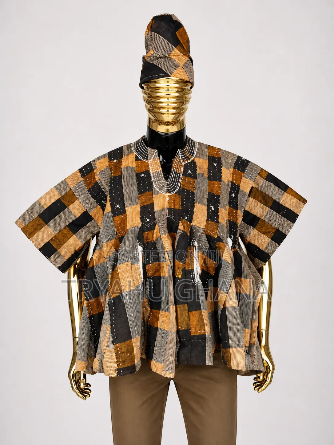 Buy Men’S Traditional Smock Ghana-Authentic, Fast Delivery-Tryahu
