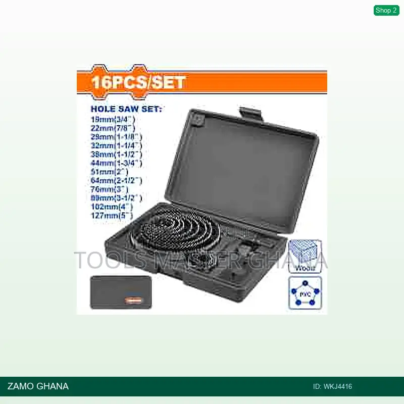 16pcs Carbon Steel Hole Saw - Wkj4416