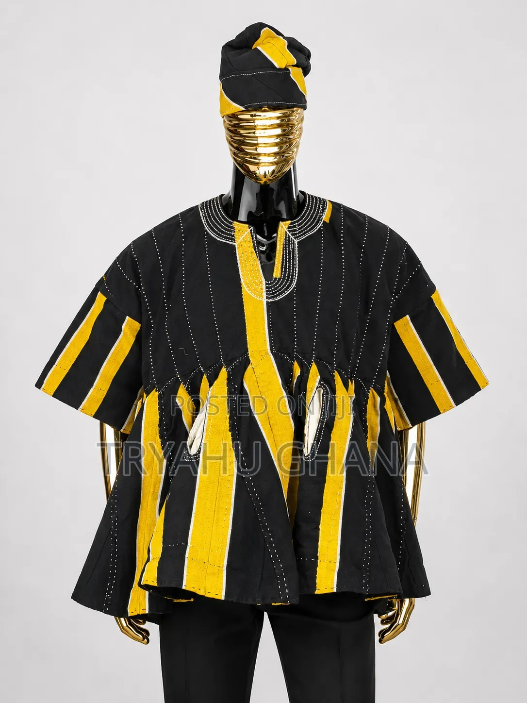 Hotcake Men’S Smock Deals in Ghana-Handcrafted Fugu-New Arrival-Tryahu