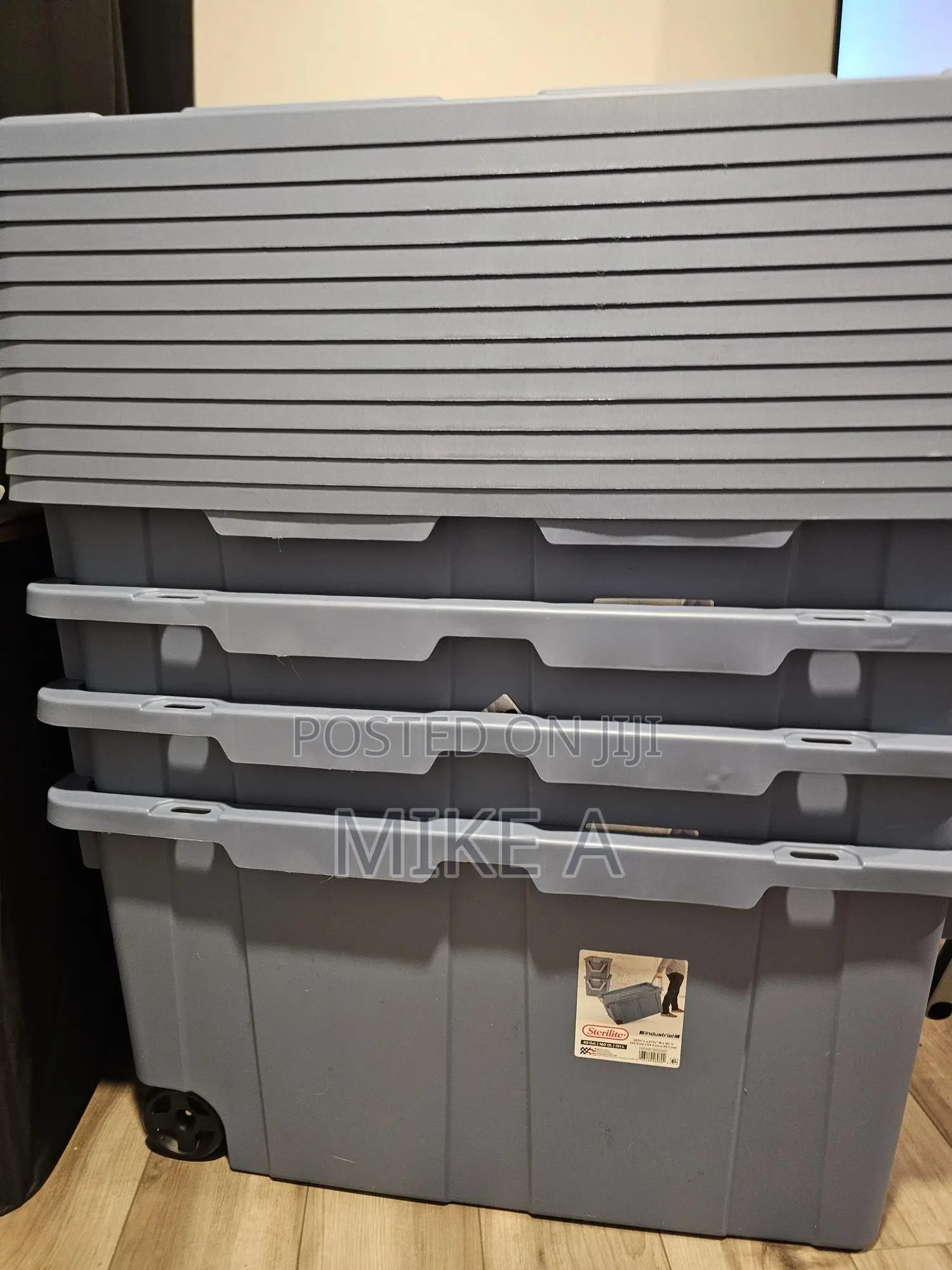 Storage Bin Heavy Duty Plastic 40 Gallons ☆600 27 Gallons ☆300