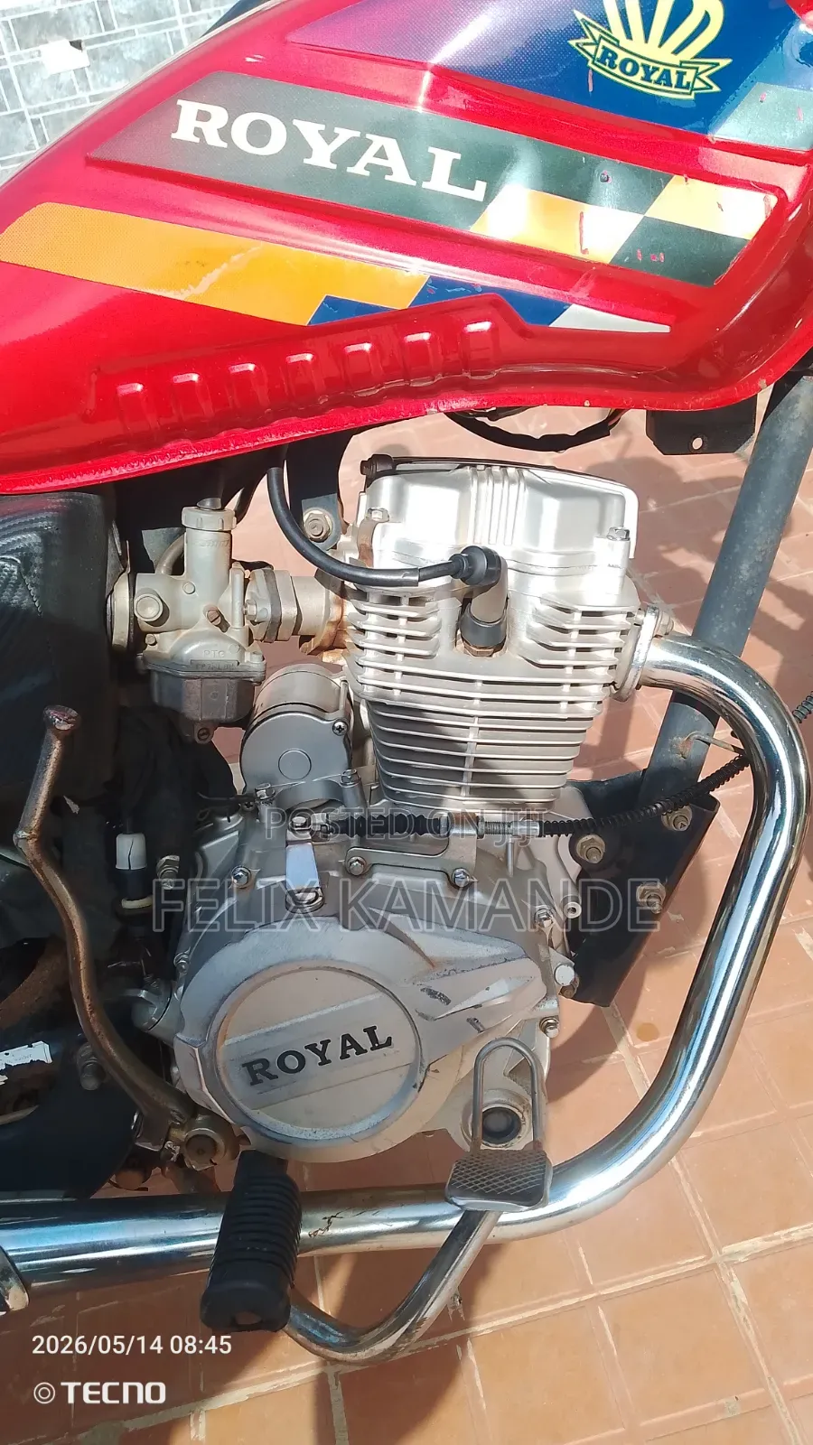 New Royal RY125 2026 Red