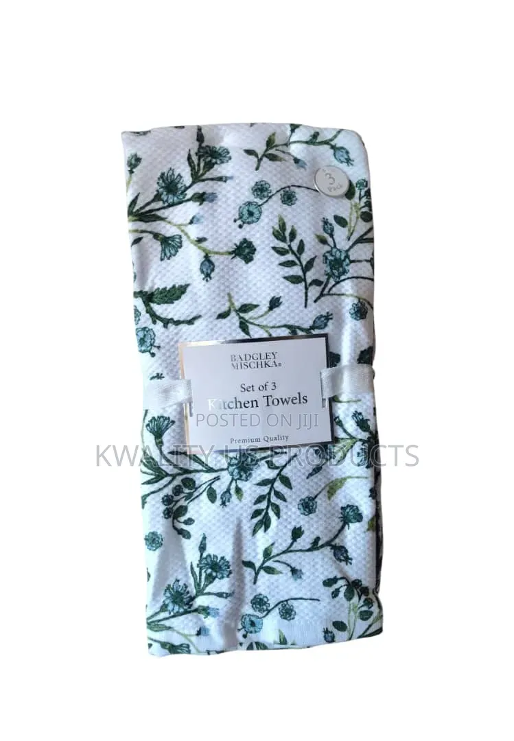 Badgley Mischka High-Quality Kitchen Towels - 3 Pack