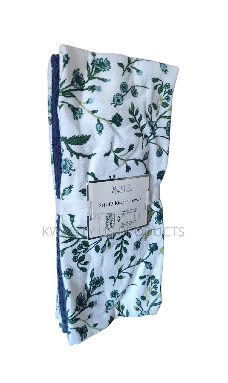 Badgley Mischka High-Quality Kitchen Towels - 3 Pack