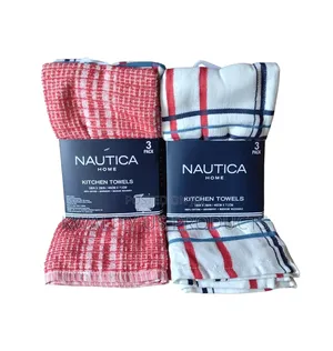 Nautica Home High-Quality Kitchen Towels - 3 Pack