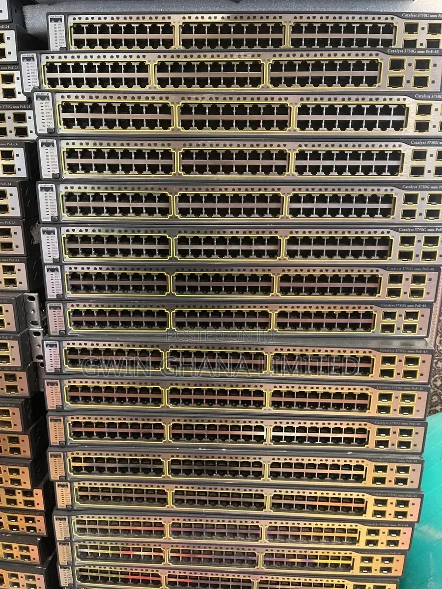 Cisco Catalyst 3750g 48port Gigabit Poe Manged Switch.