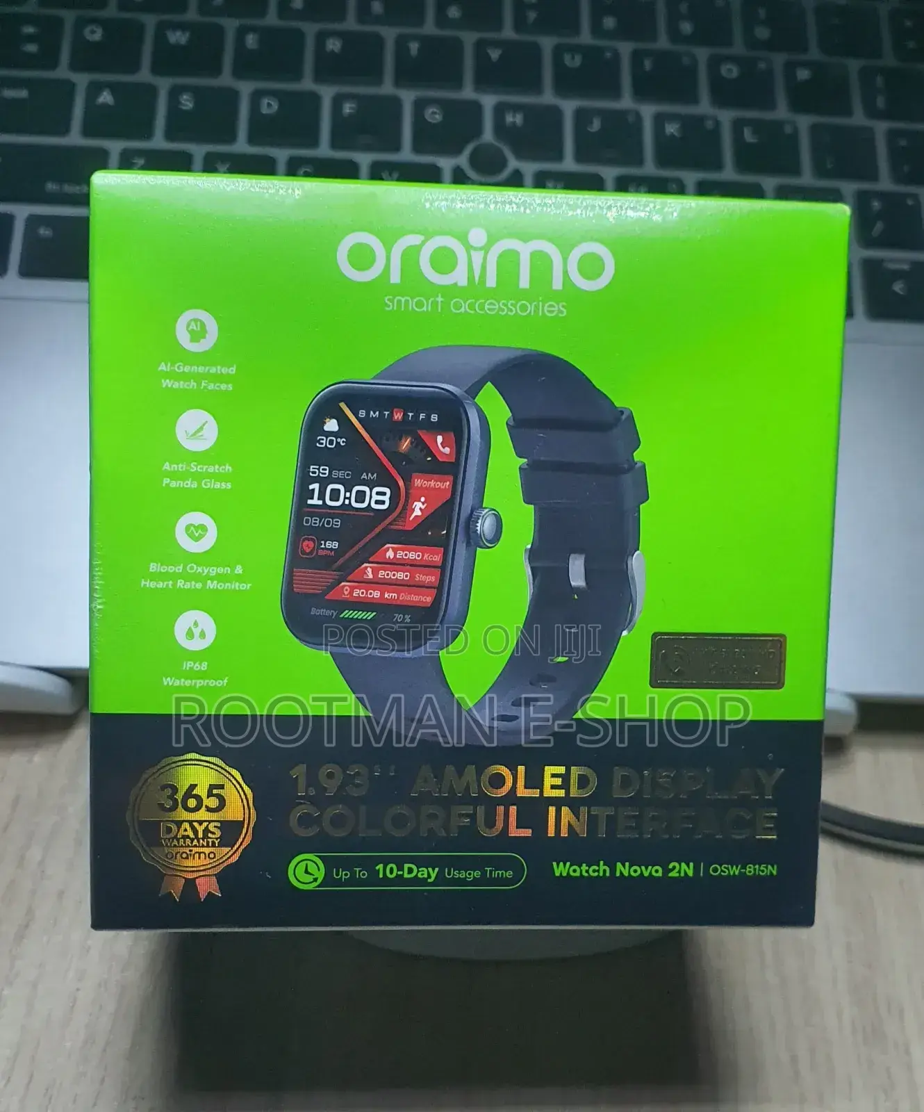 Oraimo Watch Nova 2n 1.93'' Amoled 33-Day Standby Smart Watch