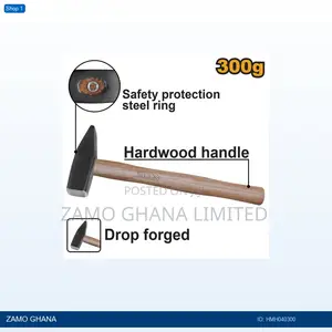 Machinist Hammer 300g Wooden - Hmh040300