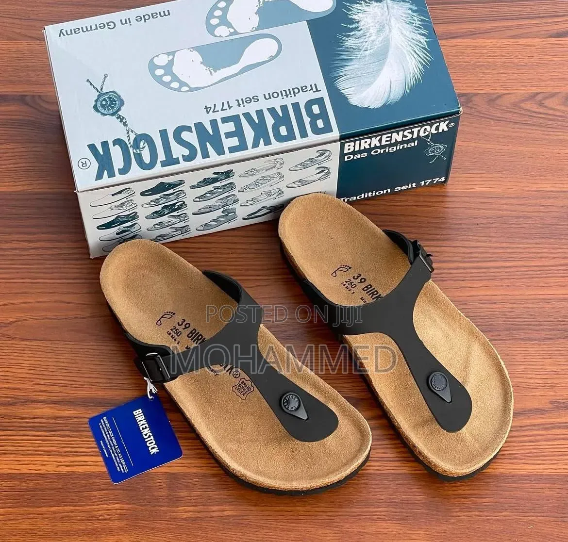 Black Gizeh Birkenstock