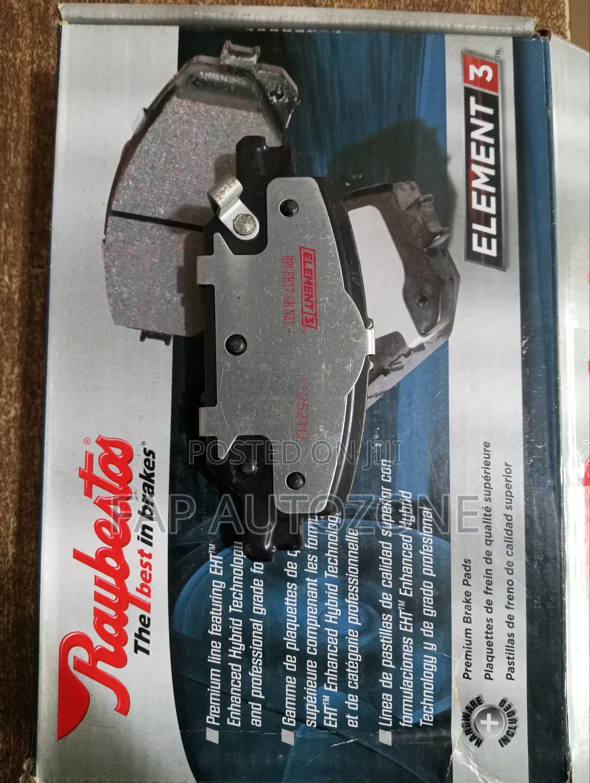 10756. Genuine Ceramic Honda Cr-v Brake Pads Imported From Usa
