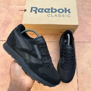 Classic Reebok Black Black and White