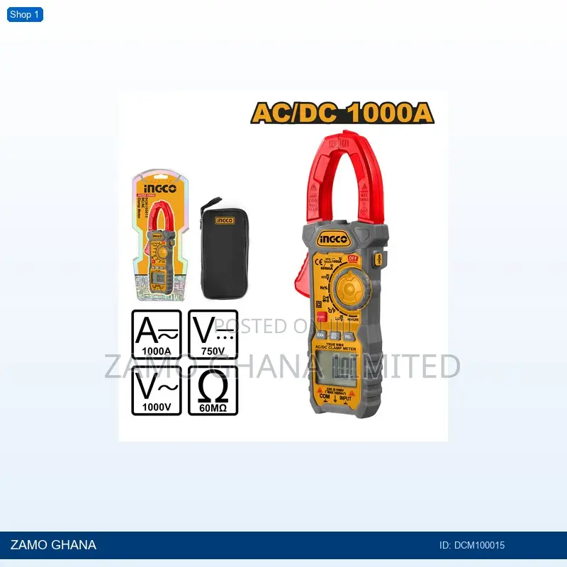 Dc/Ac Clamp Meter 1000a - Dcm100015
