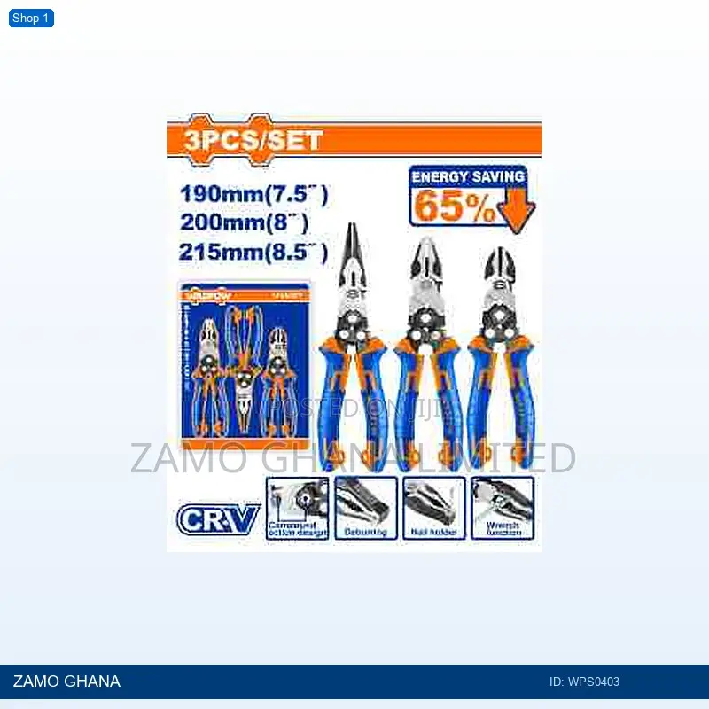 3 PCS Compound Action Pliers - Wps0403