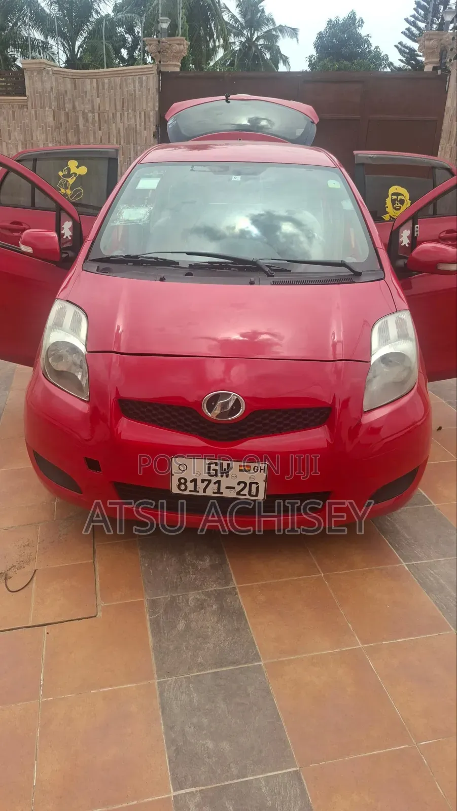 Toyota Vitz 1.0 FWD 3dr 2010 Red