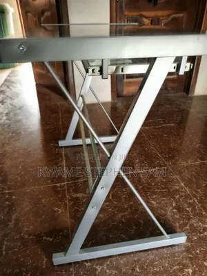 Modern Glass Computer Desk With Sliding Keyboard Tray