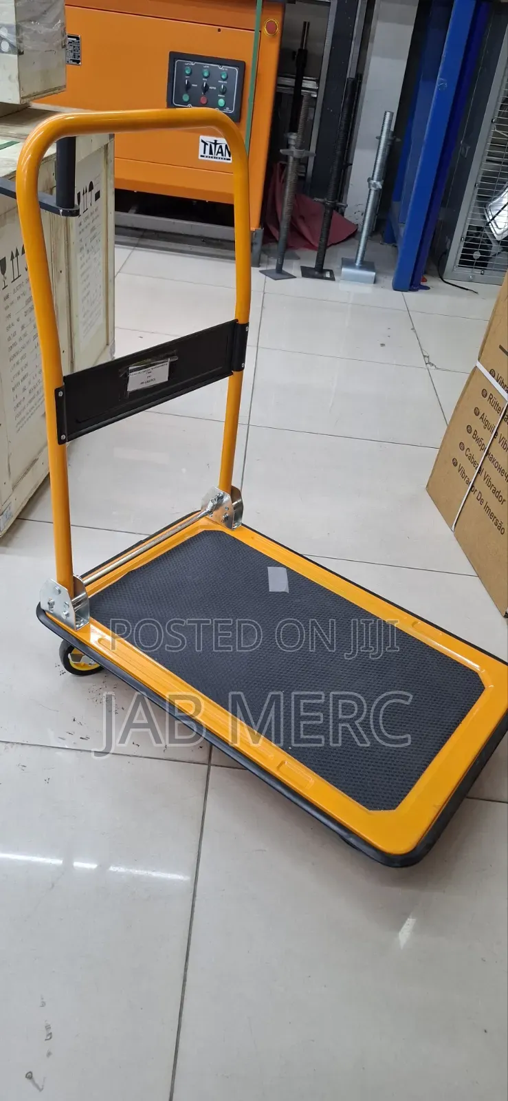 Foldable Trolley Transporting Materialslogistics Stock Picking 150kg