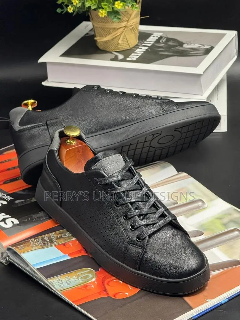 Timberland Urban Edge All-Black Leather Sneakers