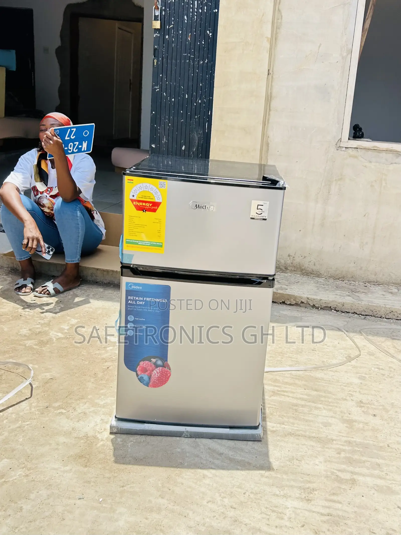 Accurate Best Midea 87ltr Double Door Table Top Fridge Hd-113f(N