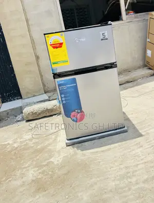 Neatly Sealed Midea 87ltr Double Door Table Top Fridge Hd-113f(N