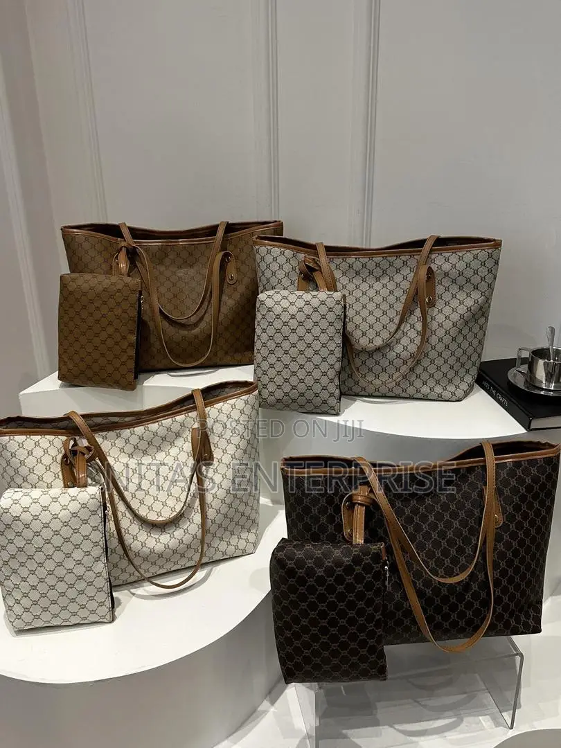 2 in 1 Women's Pu Leather Tote Bag