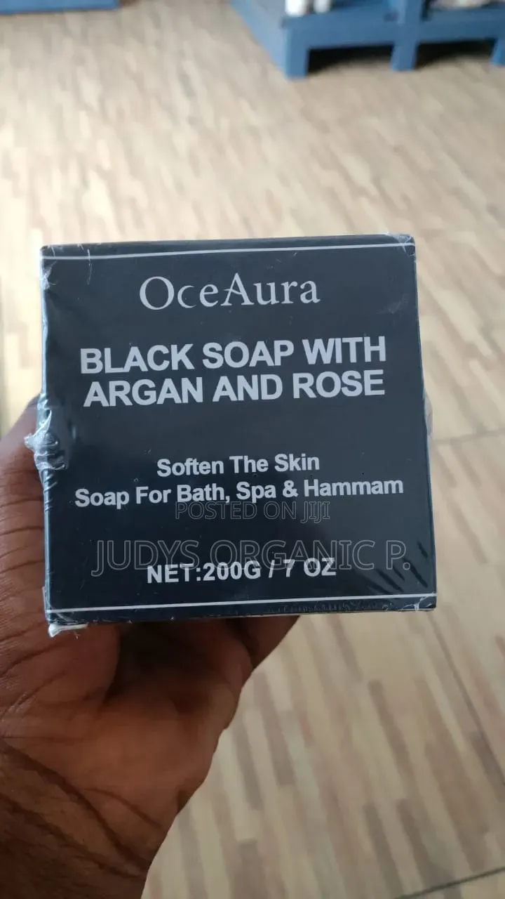 Black Soap With Argan And Rose