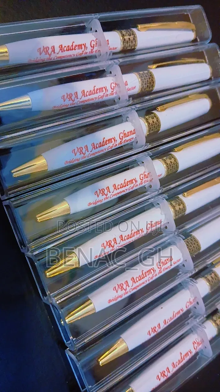 Custom Pens Printing Engraving in Ghana | Corporate Souvenirs Cased