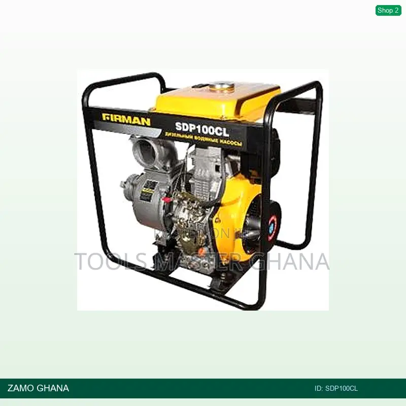 4 Inch Water Pump Diesel Sde186fa 6.3kw 8.5ps 3600rpm - Sdp100cl