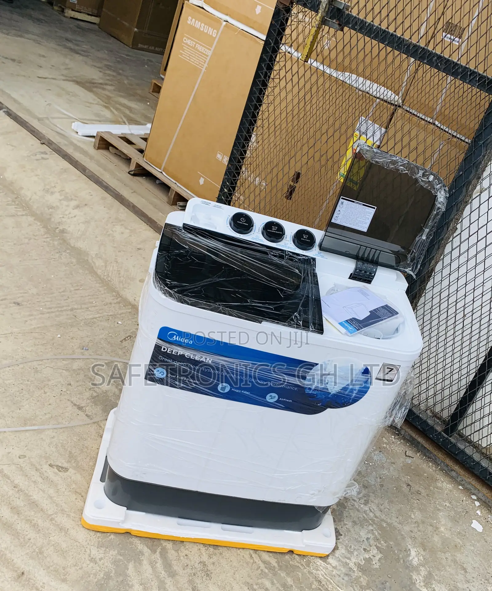 Original Fast Midea 7.0kg Semi Auto Washing Machine Mf100w70/W-Gh