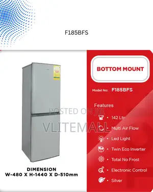TCL Bottom Mount Fridge F185bfs