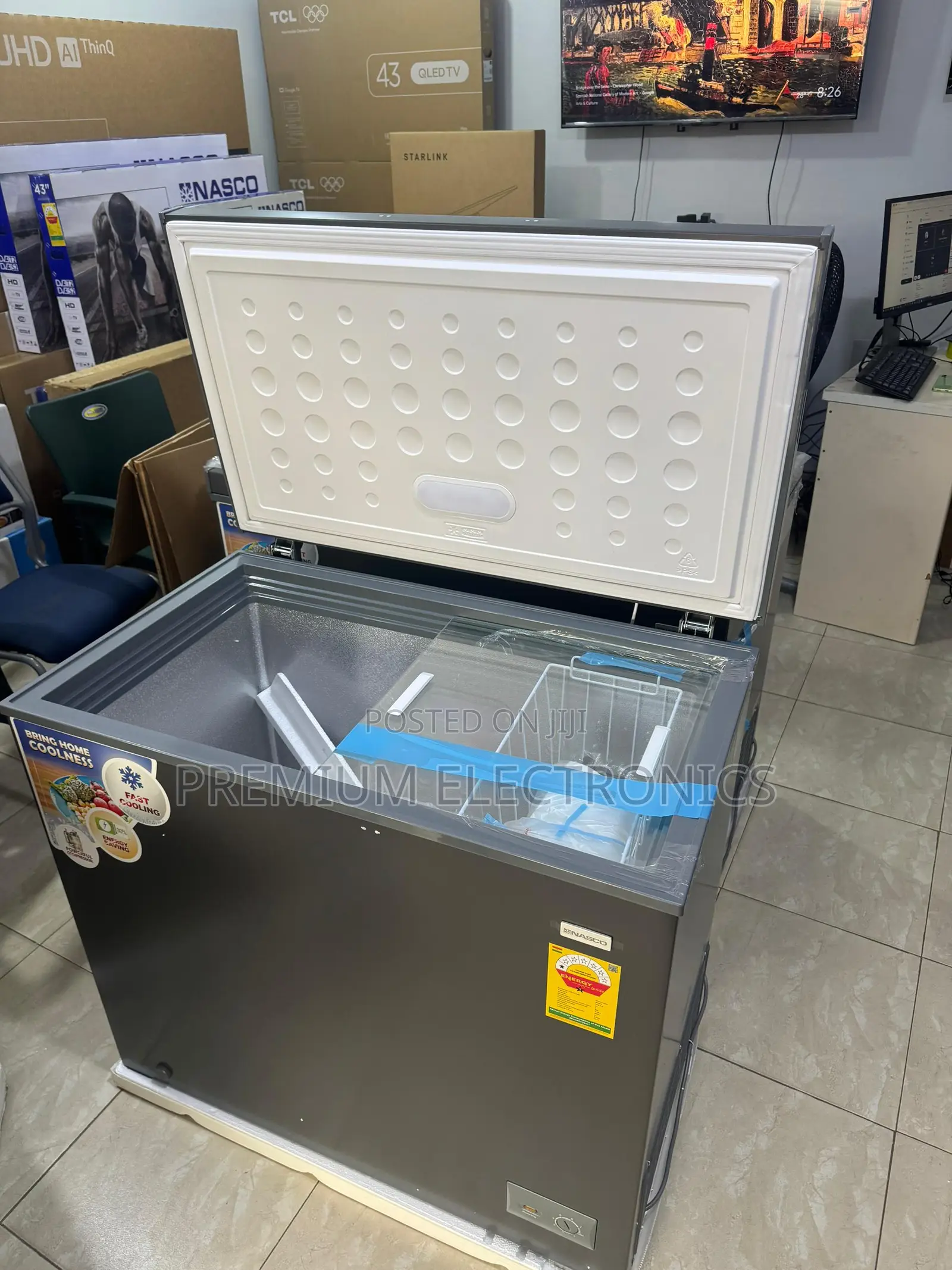 Low Noise Direct Cooling Nasco 200ltrs Chest Freezer Nas-210
