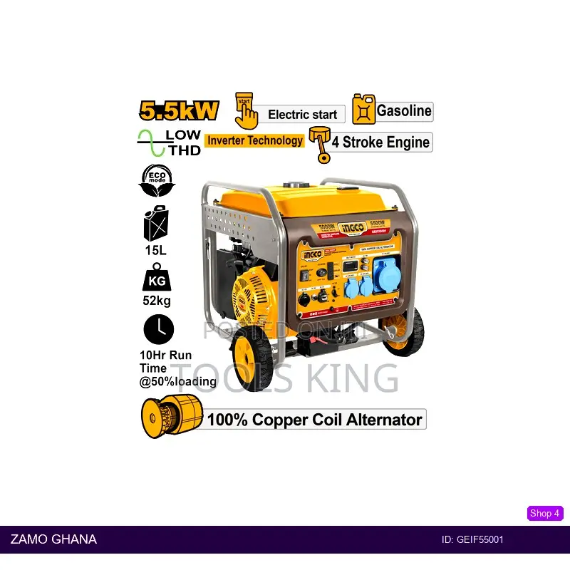 Inverter Gasoline Generator 5.5kw - Geif55001