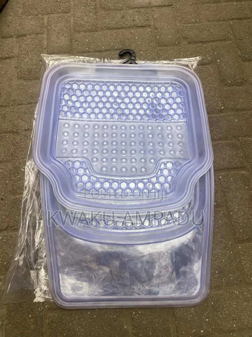 Black White Transparent Floor Mat