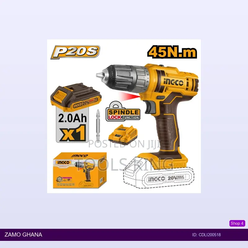 Lithiumion Cordless Drill 20v 45nm - Cdli200518