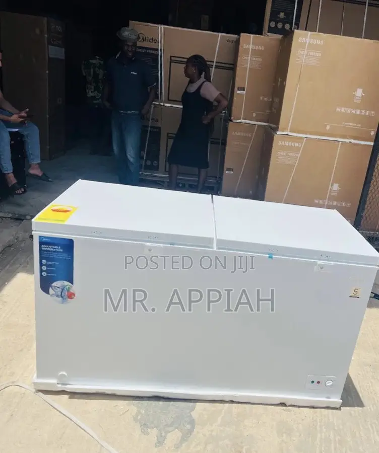Latest Midea 508liters Double Door Electric Chest(White) 
