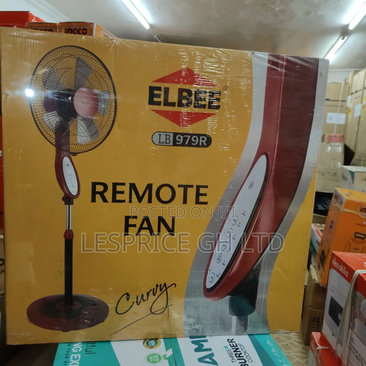 Nice And Portable Remote Controlled Stand Fan From Elbee