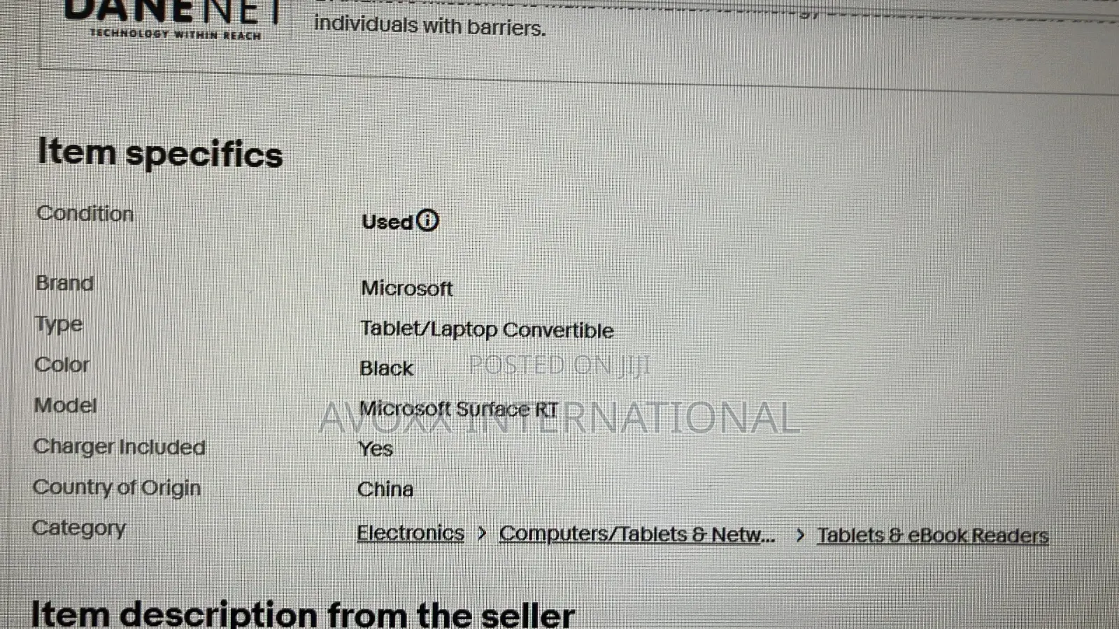 New Laptop Microsoft 8GB SSD 32GB