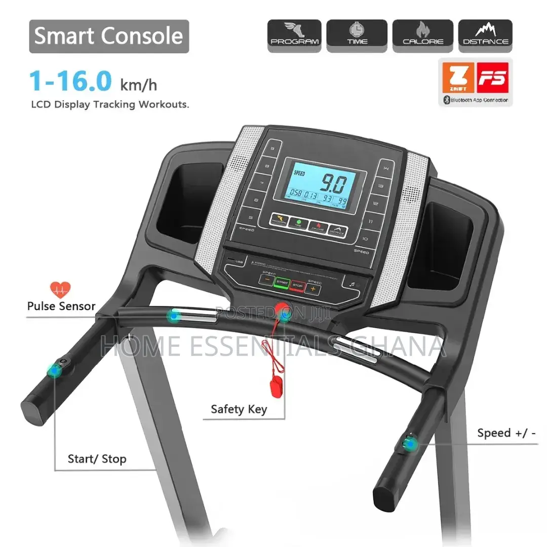 2.5hp Electric Foldable Treadmill With Led Screen