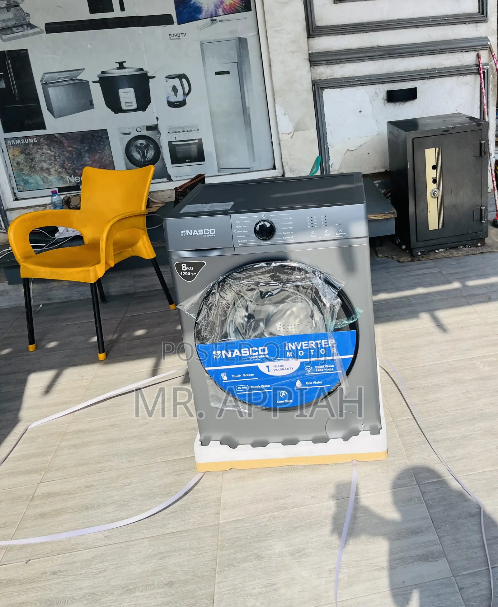 Choose Unique Nasco 8kg Fully Auto Inverter Washing Machine.