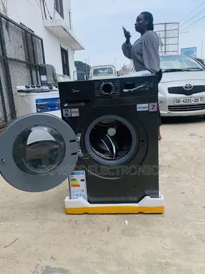 7kg Front Load Wm Midea Grey Dark Full Auto