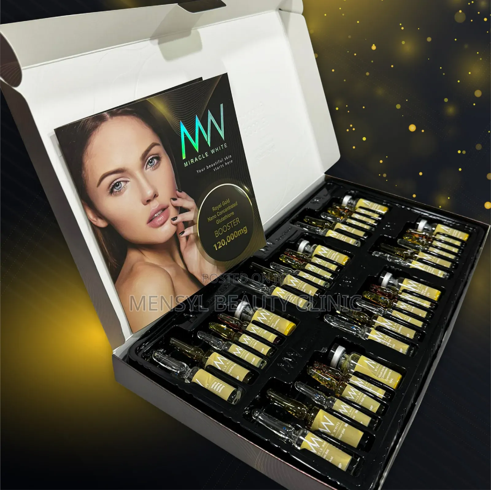 Miracle White 120,000mg Royal Gold Booster Iv Only