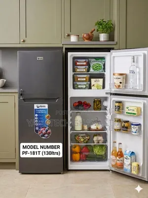 Pearl 130 Litre Double Door Refrigerator With Top Freezer