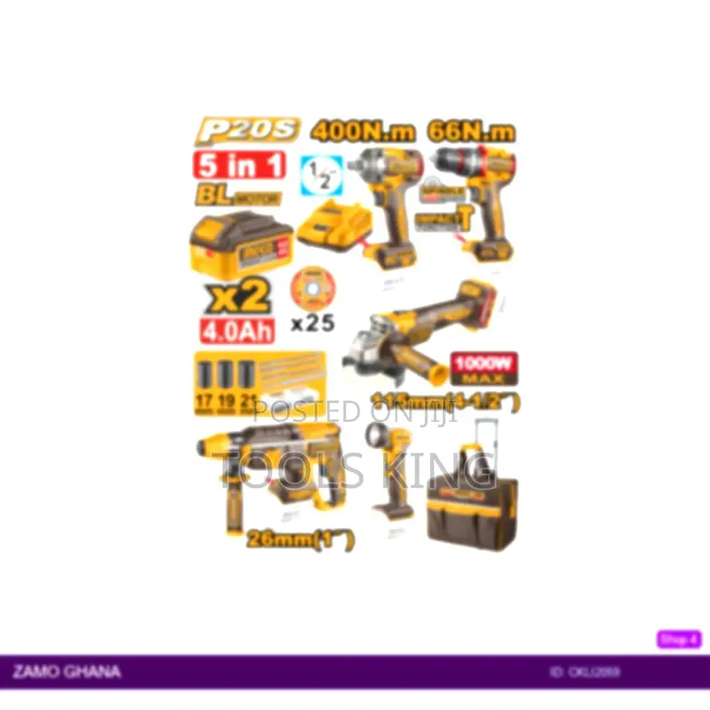 5 PCS Cordless Industrial Combo - Ckli2059