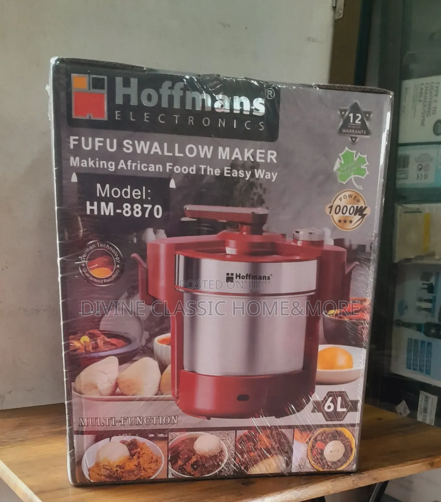 Hoffmans 6lit Swallow/Fufu Maker Machine