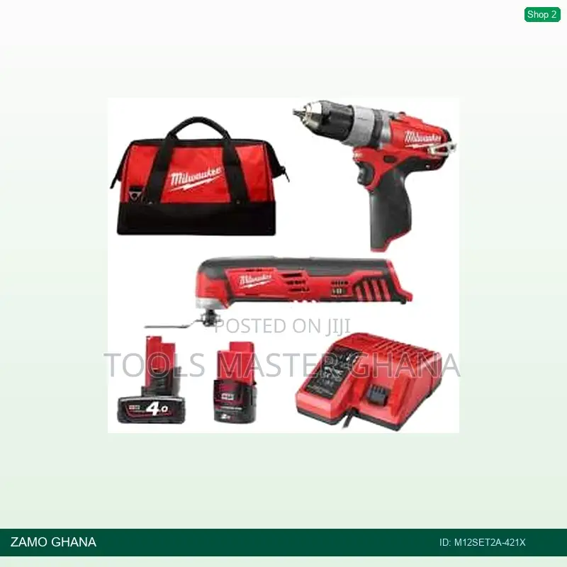 12v Percussion Drill + Multi Tool Combo 12v 4a 2a - M12set2a-421x