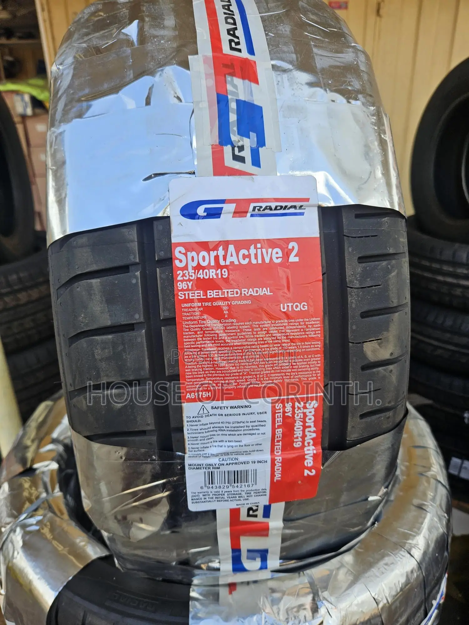 235/40r19 Gt Radial