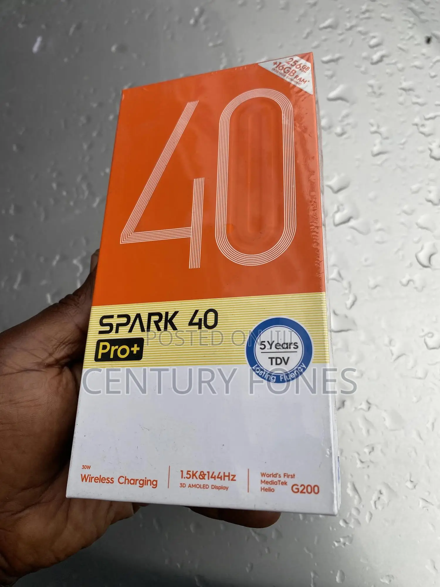 New Tecno Spark 40 Pro+ 256 GB Black