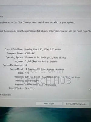 New Laptop HP Spectre X2 16GB Intel Core i7 SSD 512GB