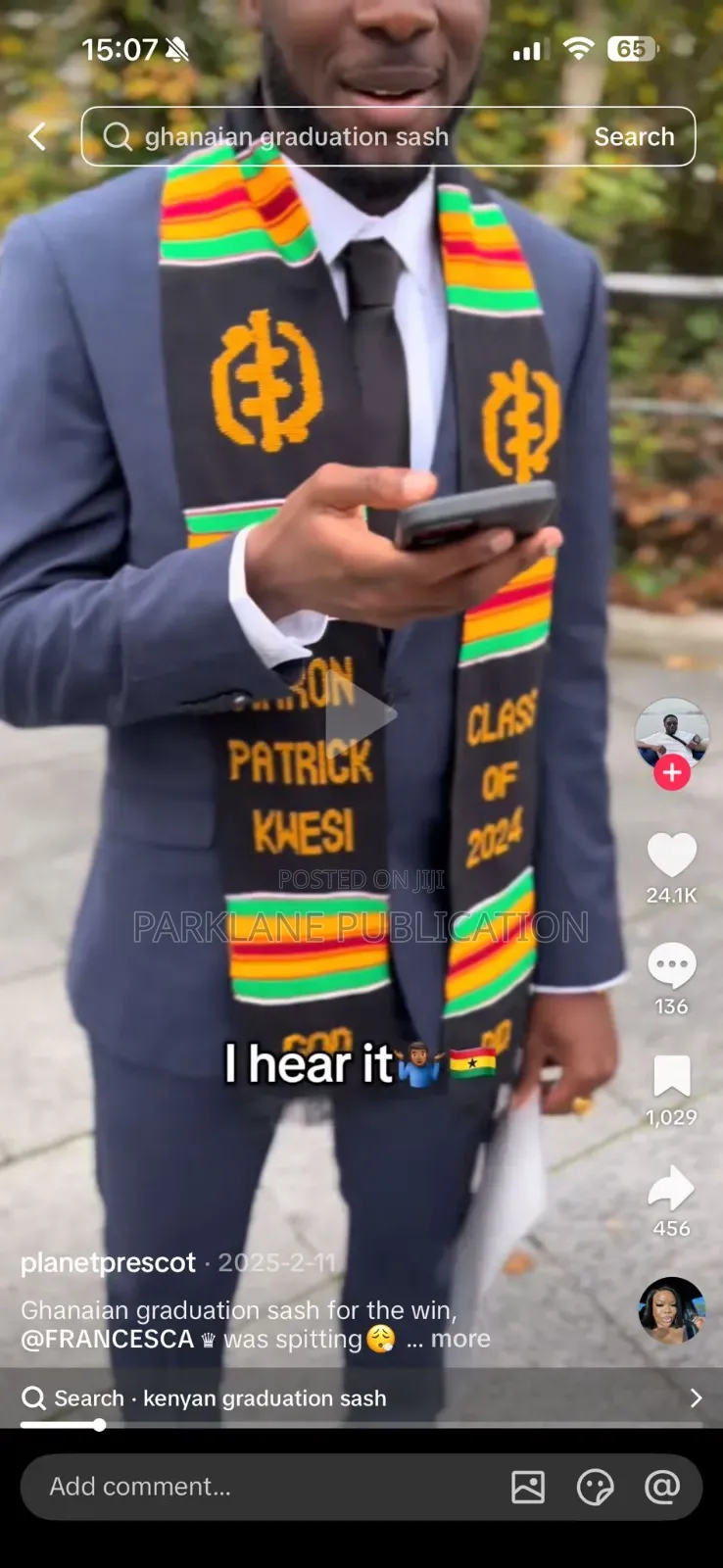 Graduation Sash